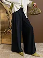high waisted wide leg trousers