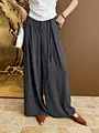 high waisted wide leg trousers